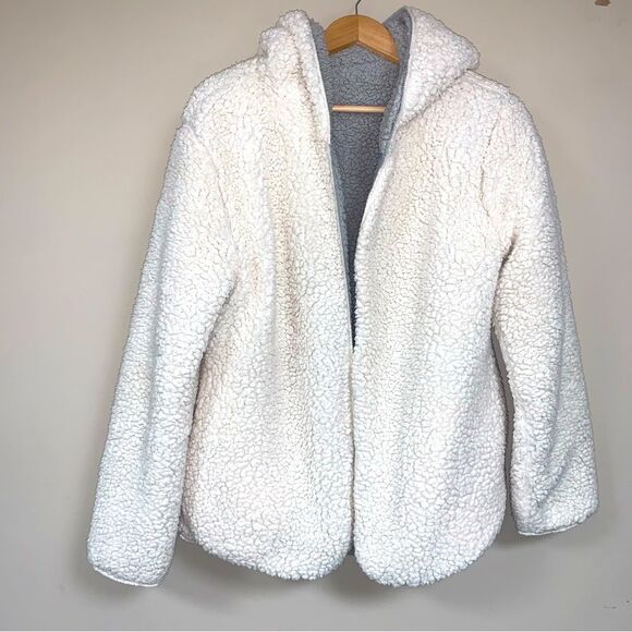 🆕 Urban Outfitters Cloud Sherpa Fleece Teddy Jacket Gorpcore Granolacore Cozy - Picture 1 of 5
